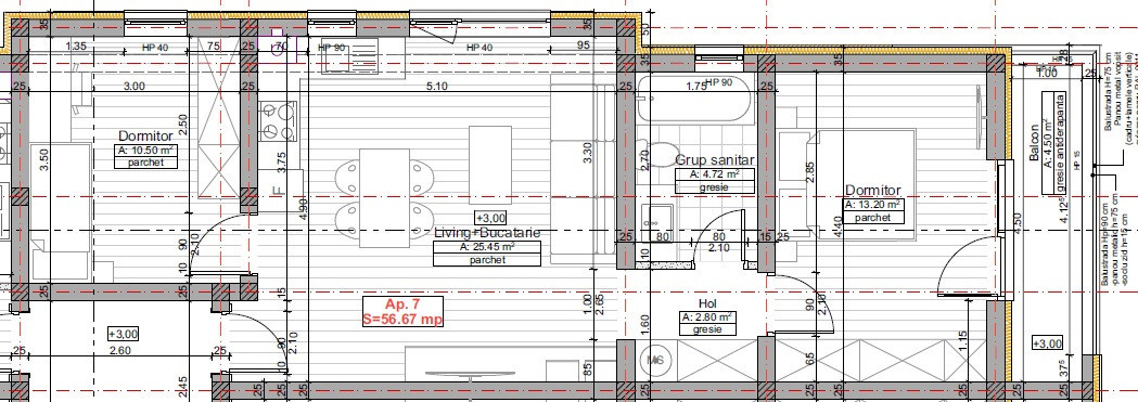 APARTAMENTE CU 2, 3 CAMERE SI PENTHOUSE, GIROC/BRAYTIM