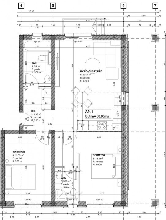 PROMOTIONAL, APARTAMENTE CU 2 SI 3 CAMERE