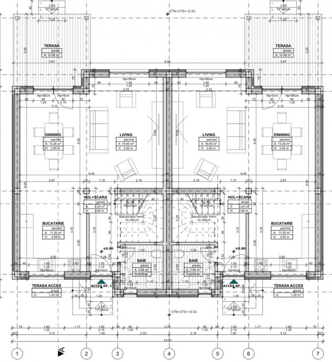 Canalizare, 4 camere, Mediteranean