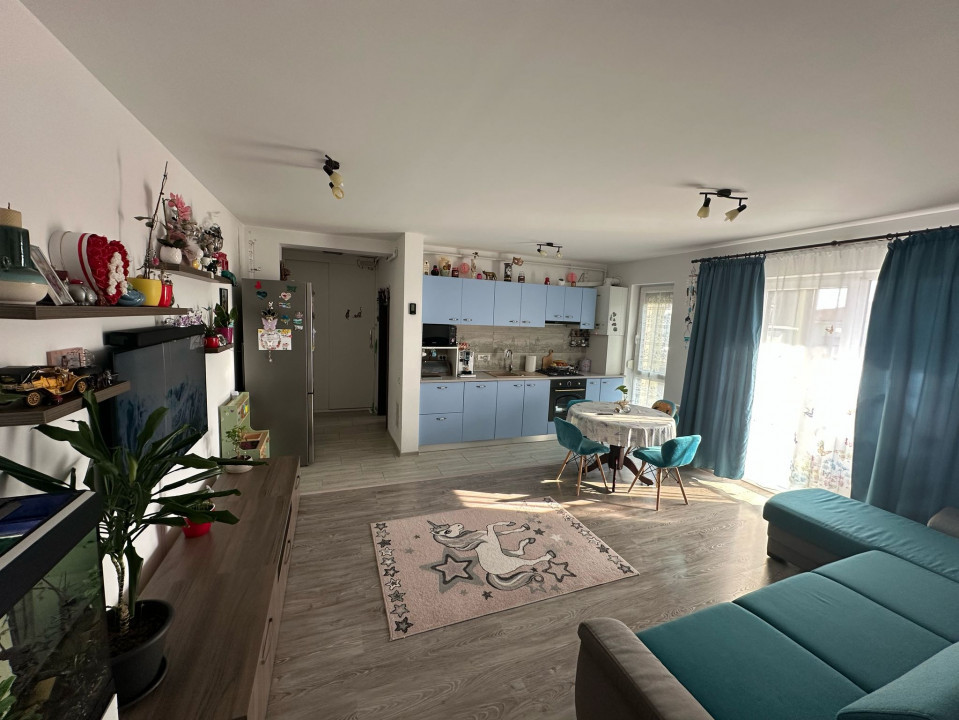  3 camere Giroc complet mobilat, bloc finalizat complet