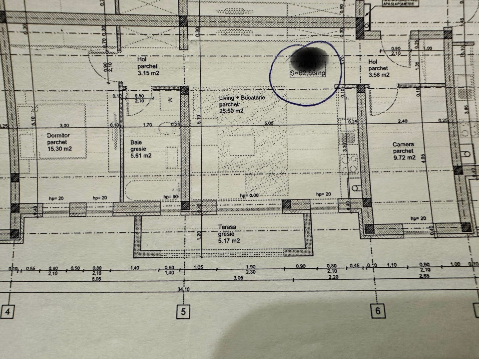  3 camere Giroc complet mobilat, bloc finalizat complet