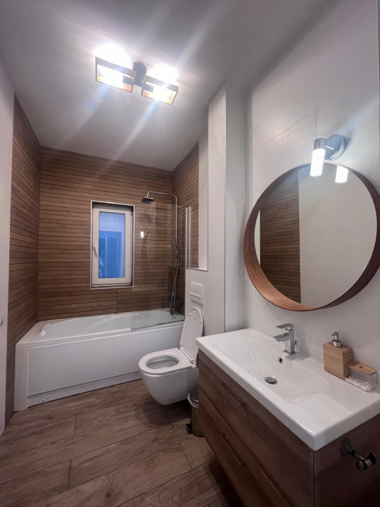 3 camere, complet mobilat, bloc nou cu piscina