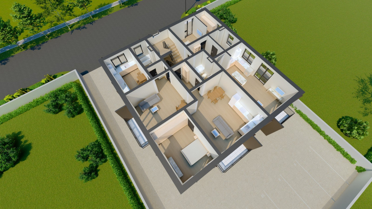 LOCATIE EXCELENTA, APARTAMENT NOU CU 2 CAMERE