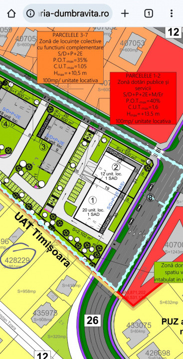 Teren de vanzare in Dumbravita, Comision 0%