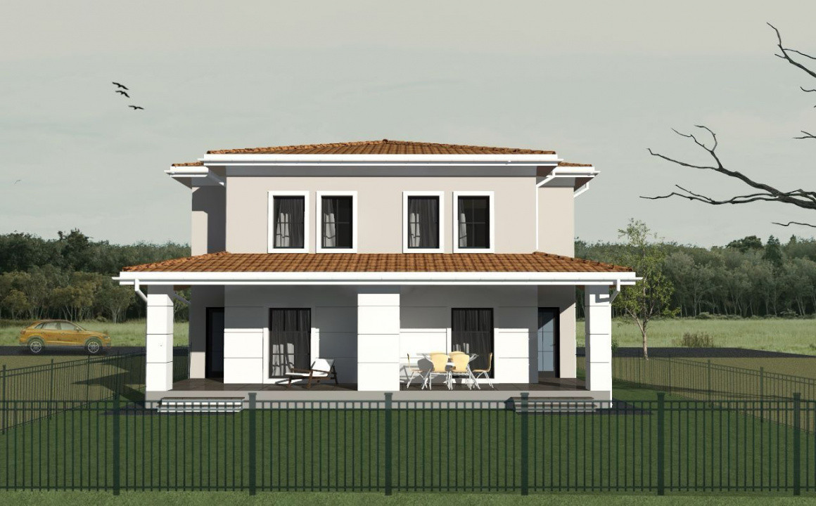 Jumatate de duplex, 4 camere in cartier nou Sacalaz 