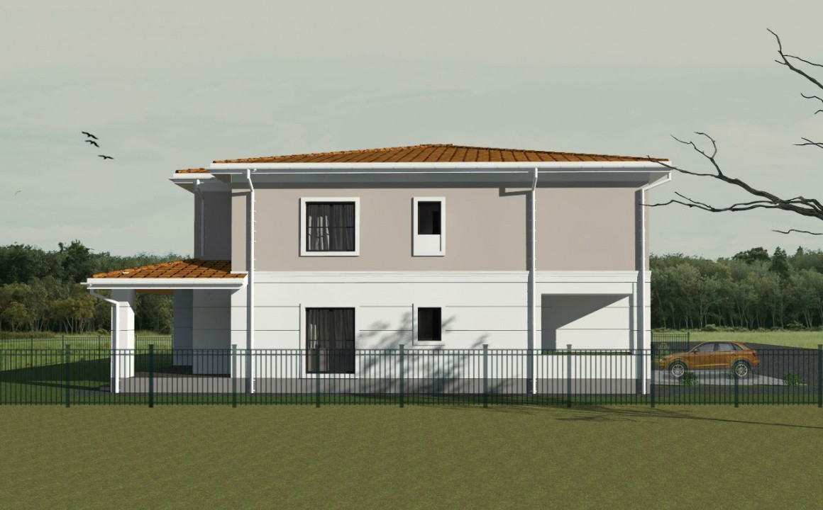 Jumatate de duplex, 4 camere in cartier nou Sacalaz 