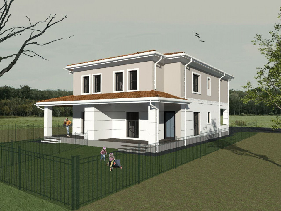 Jumatate de duplex, 4 camere in cartier nou Sacalaz 