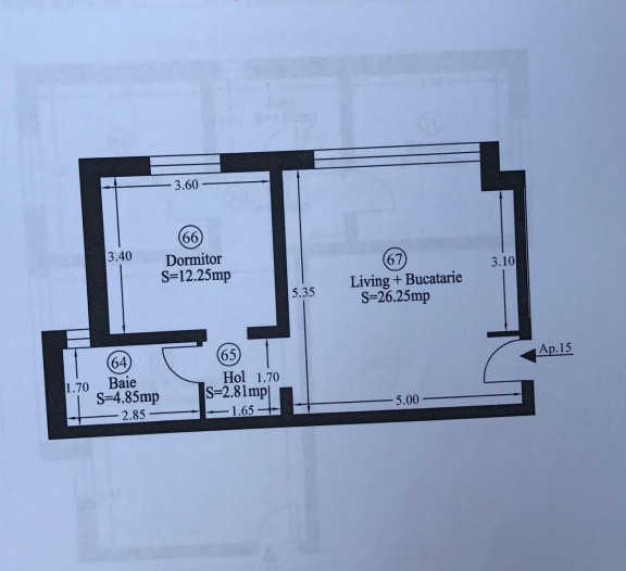 Apartament inedit, etaj intermediar, 2 camere, Giroc zona buna
