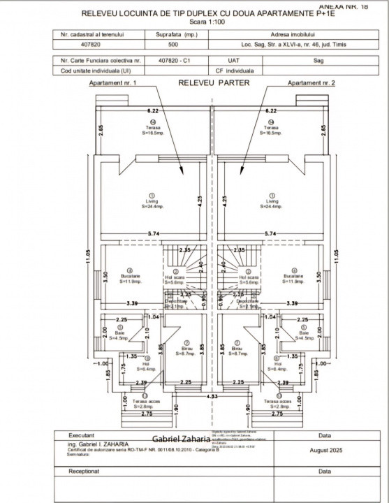 VANZARE DUPLEX, DEZVOLTATOR, SAG