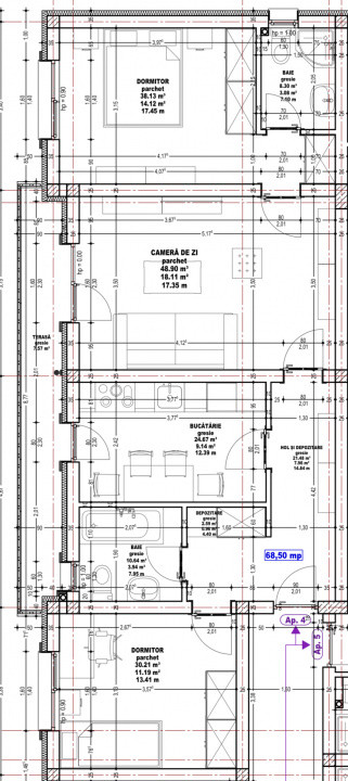 PROMOTIONAL, APARTAMENTE CU 3 CAMERE, CALEA URSENI