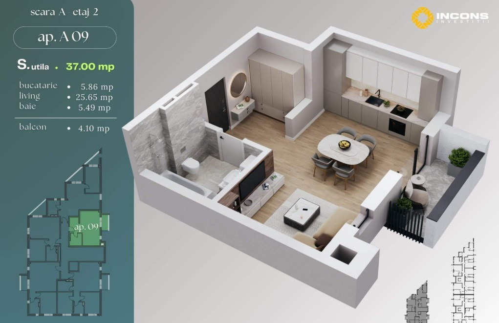  Incons ARMONIA – Eleganta, Confort si Siguranta 