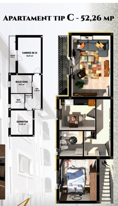 Promotie de lansare, Apartamente decomandate