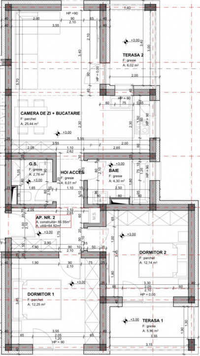 De Neratat, 3 Camere, Comision 0%