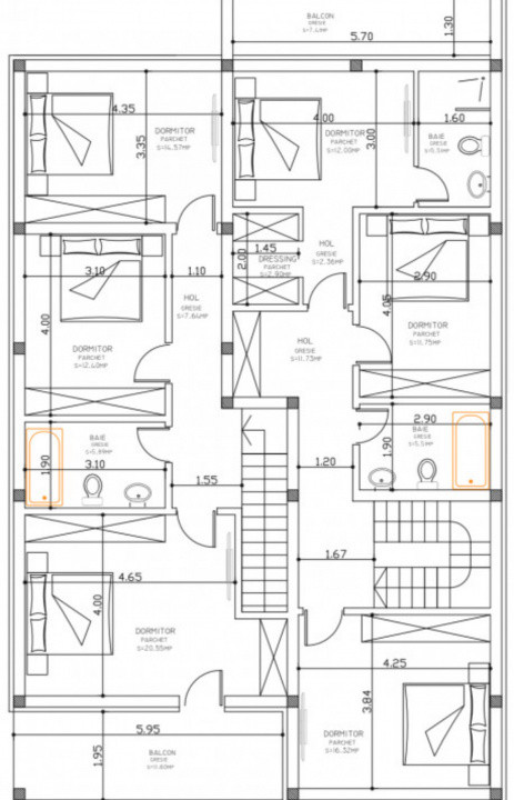 DEZVOLTATOR, DUPLEX GENEROS, 3 BAI SI 3 DORMITOARE
