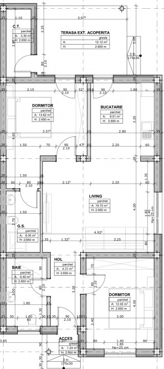 Ultima Jumatate, 3 Camere, Canalizare