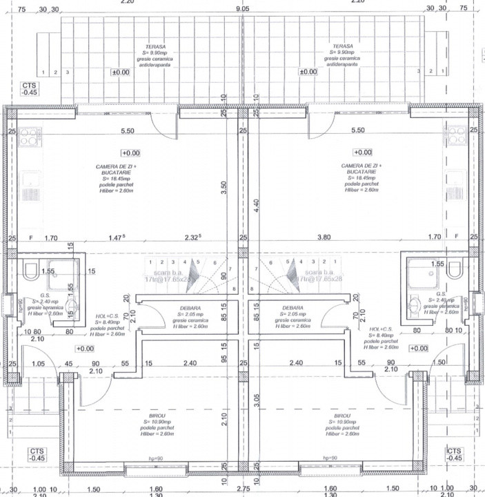 Proiect Nou, 4 Camere, Toate Utilitatile
