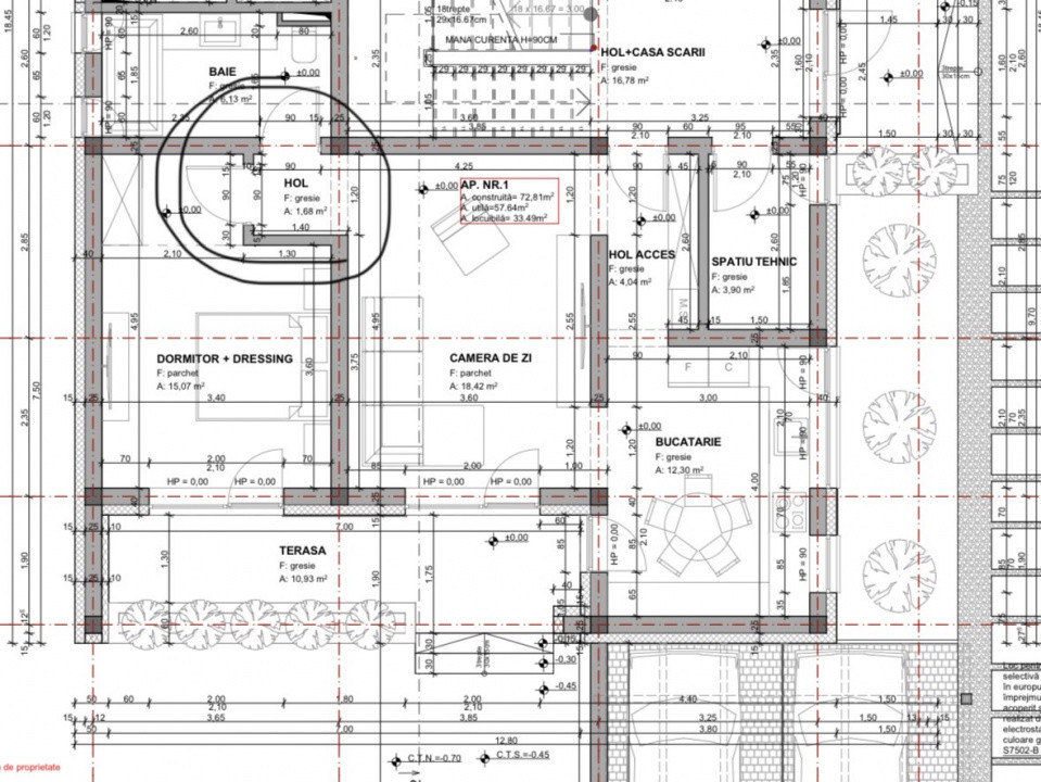 APARTAMENT CU 2 CAMERE, GRADINA 50 MP, COMISION 0%