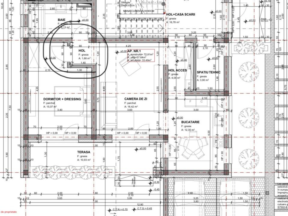APARTAMENT CU 2 CAMERE, GRADINA 50 MP, COMISION 0%