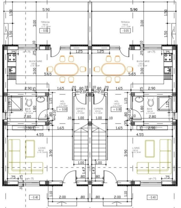 Duplex La Cheie, 3 Camere, De Neratat