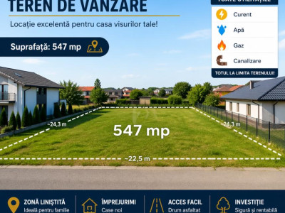 TEREN DUPLEX, TOATE UTILITATILE , COMISION 0%