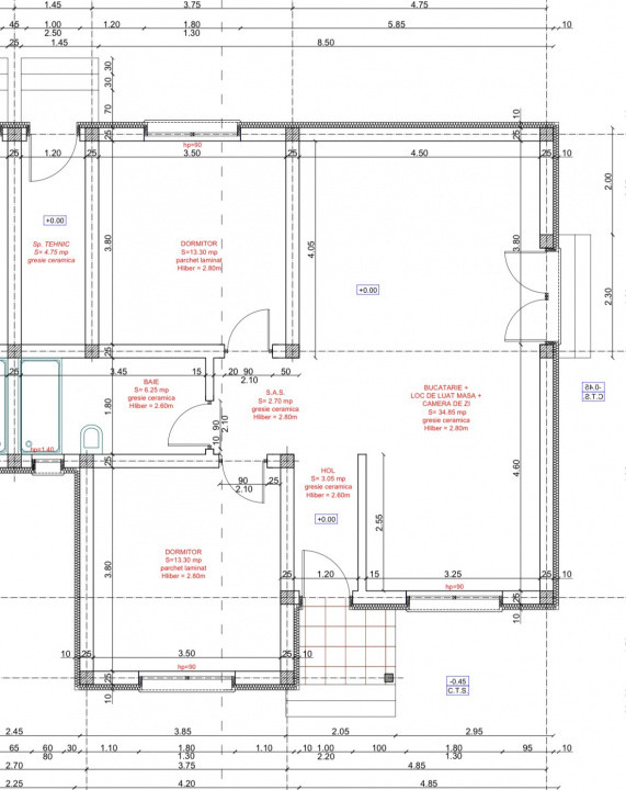 3 CAMERE, DESPARTIT PRIN CT, TOATE UTILITATILE